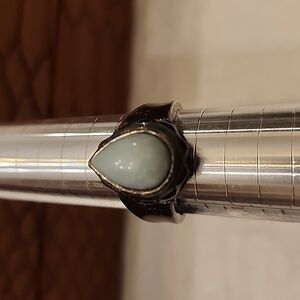 Light blue stone size 7 ring